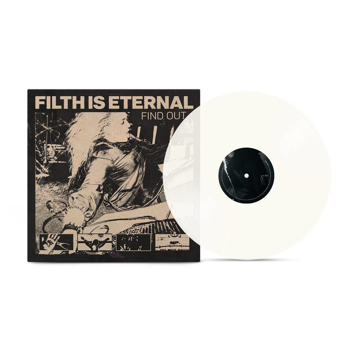 FILTH IS ETERNAL 'FIND OUT' LP (Milky Clear Vinyl)
