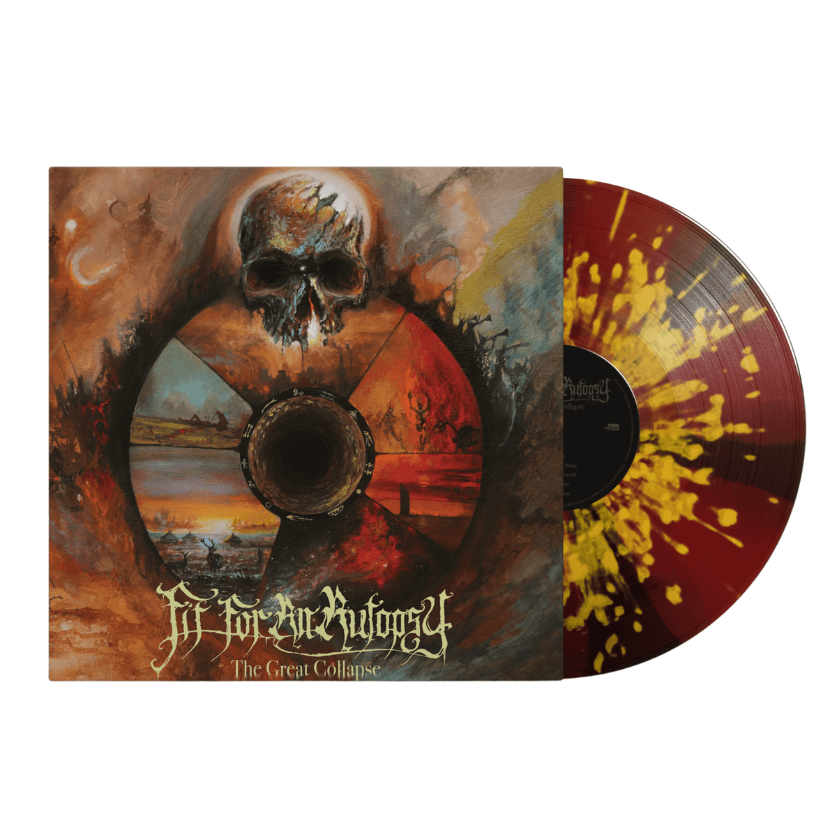 FIT FOR AN AUTOPSY 'THE GREAT COLLAPSE' LP (Pinwheel Splatter Vinyl)