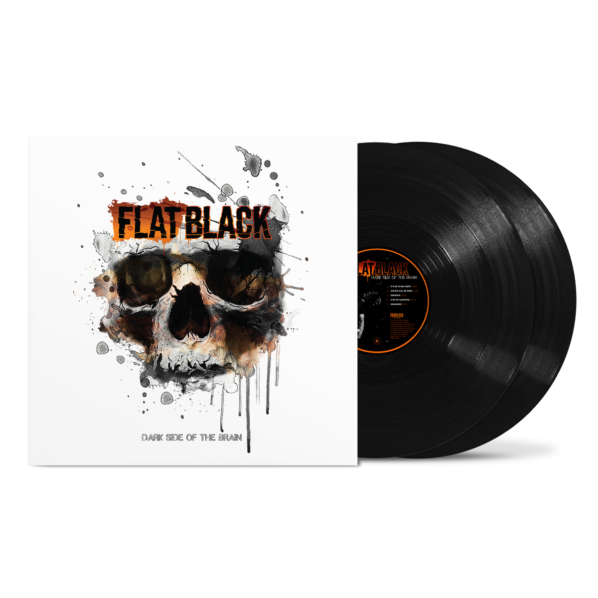 FLATBLACK 'DARK SIDE OF THE BRAIN' 2LP - BLACK