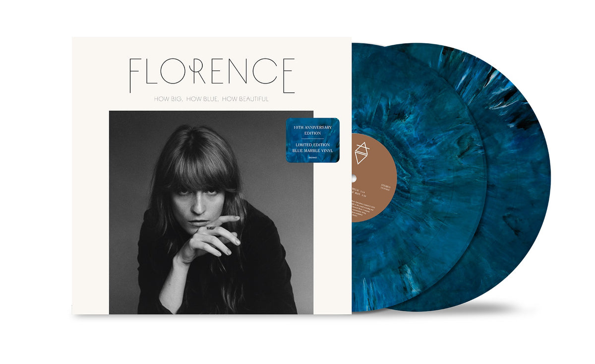 FLORENCE + THE MACHINE 'HOW BIG, HOW BLUE, HOW BEAUTIFUL' 2LP -10TH ANNIVERSARY EDITION - BLUE MARBLE
