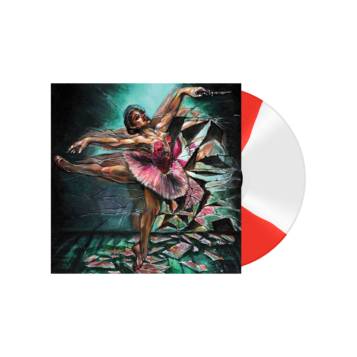 FOR YOUR HEALTH 'IN SPITE OF' LP - LTD. 100 - CLEAR/RED BUTTERFLY