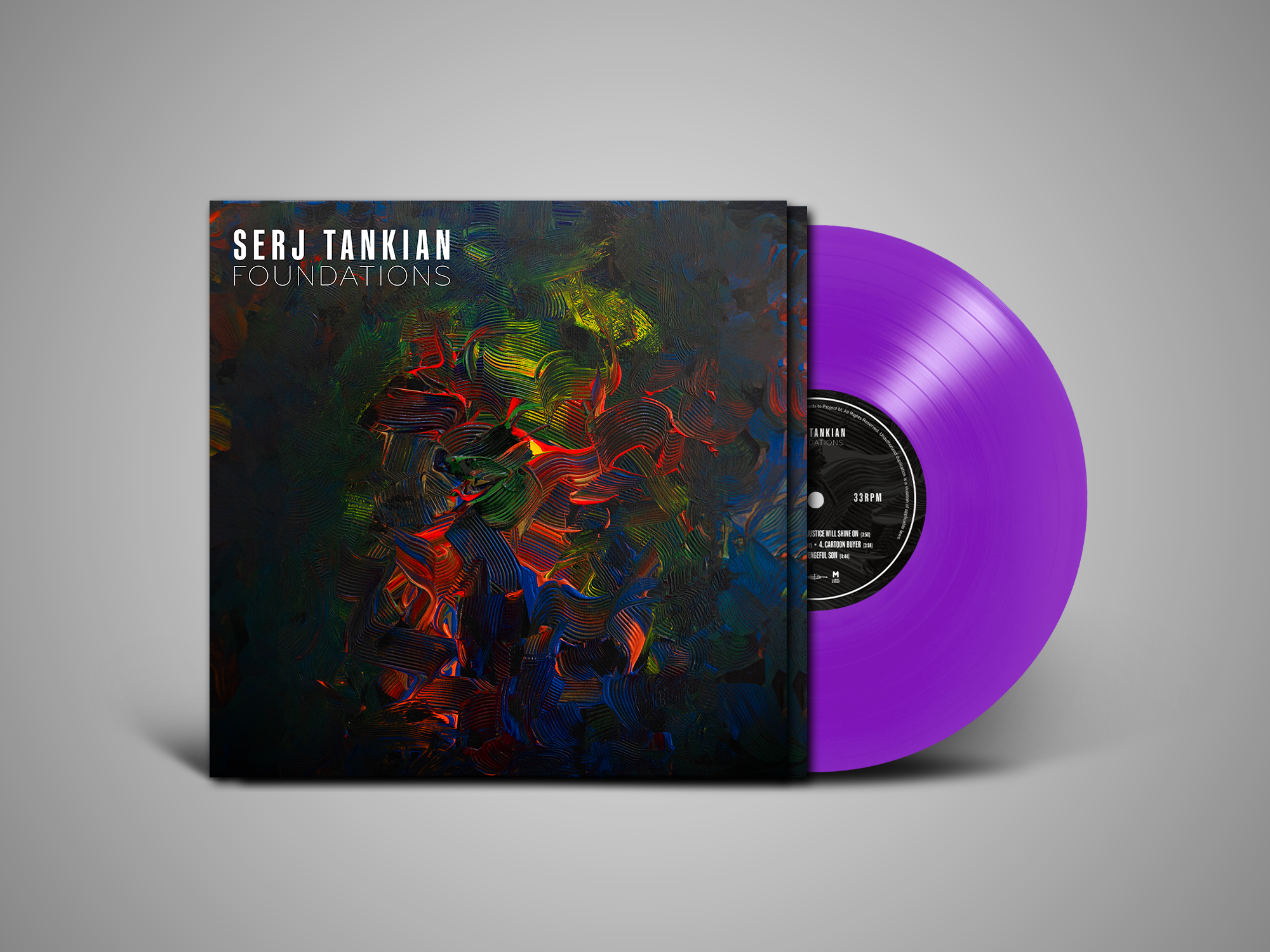 SERJ TANKIAN 'FOUNDATIONS' EP - LTD. EDITION - PURPLE/ETCHED B-SIDE