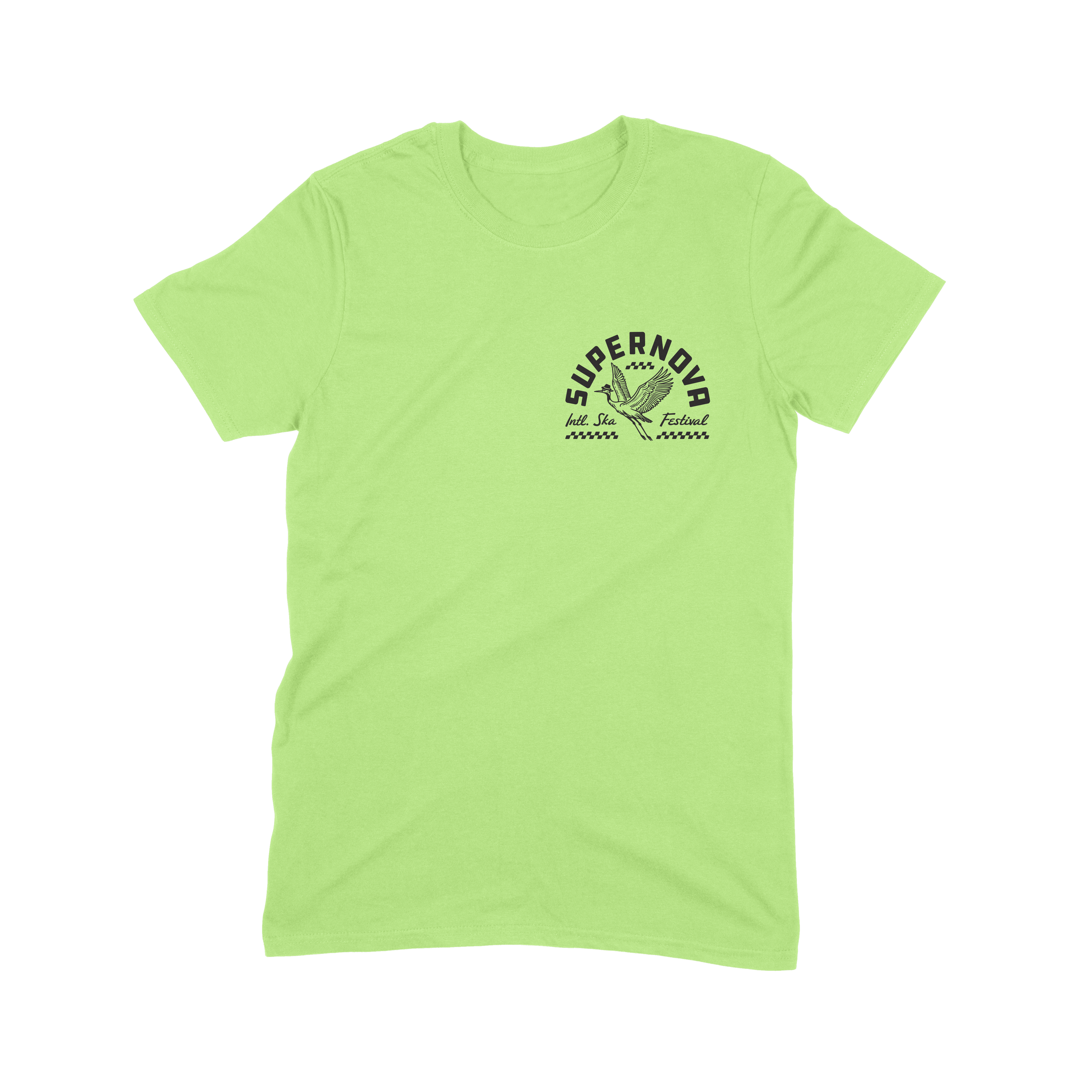 SUPERNOVA GREAT HERON PISTACHIO TEE WITH LINE-UP