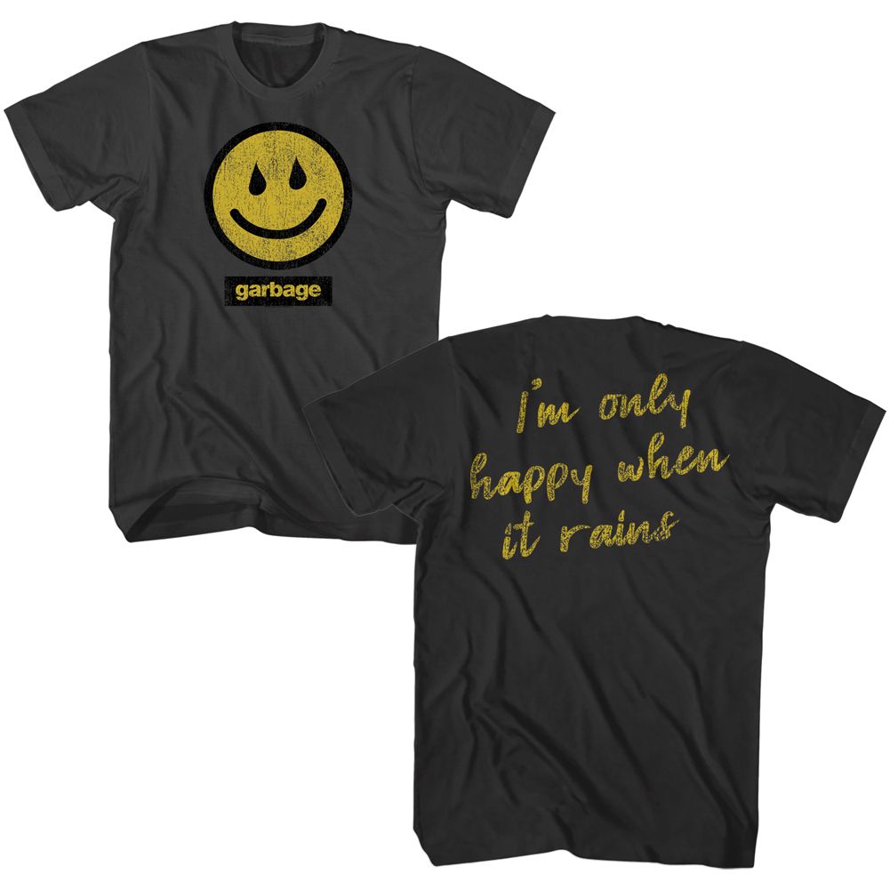 GARBAGE - RAIN SMILEY SHIRT