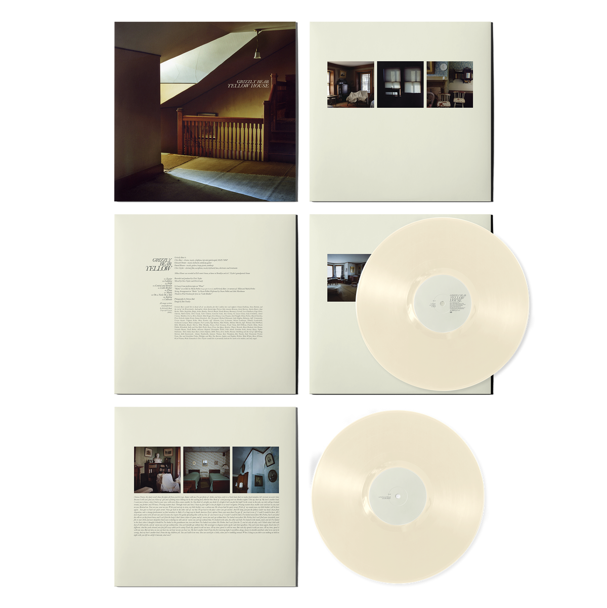 GRIZZLY BEAR 'YELLOW HOUSE' 2LP CREAM/WHITE