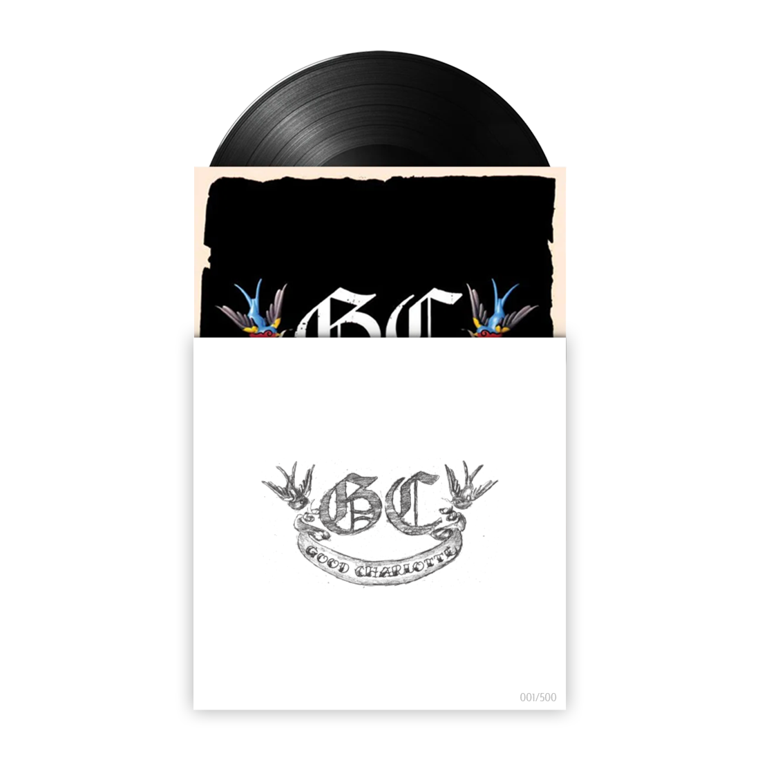 GOOD CHARLOTTE 'SELF-TITLED' REIMAGINED COVER PRINT LP - EXCLUSIVE - LTD. 500 - BLACK