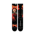 GHOST 'PAPA EMERITUS' RED/GOLD DYE SUB CREW SOCKS