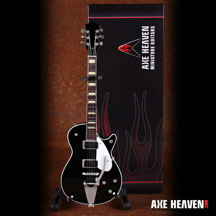 GEORGE HARRISON GRETSCH BLACK DUO JET SIGNATURE MINIATURE GUITAR REPLICA COLLECTIBLE