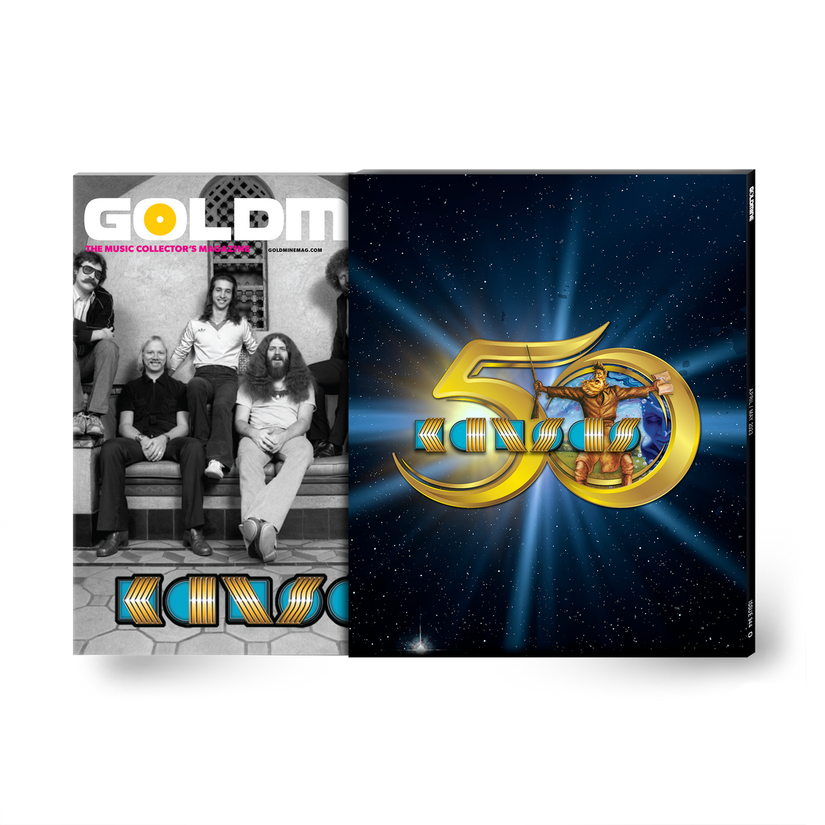 GOLDMINE MAGAZINE: APRIL/MAY 2023 ISSUE FEATURING KANSAS ALT COVER HAND-NUMBERED SLIPCASE + SIGNED PRINT