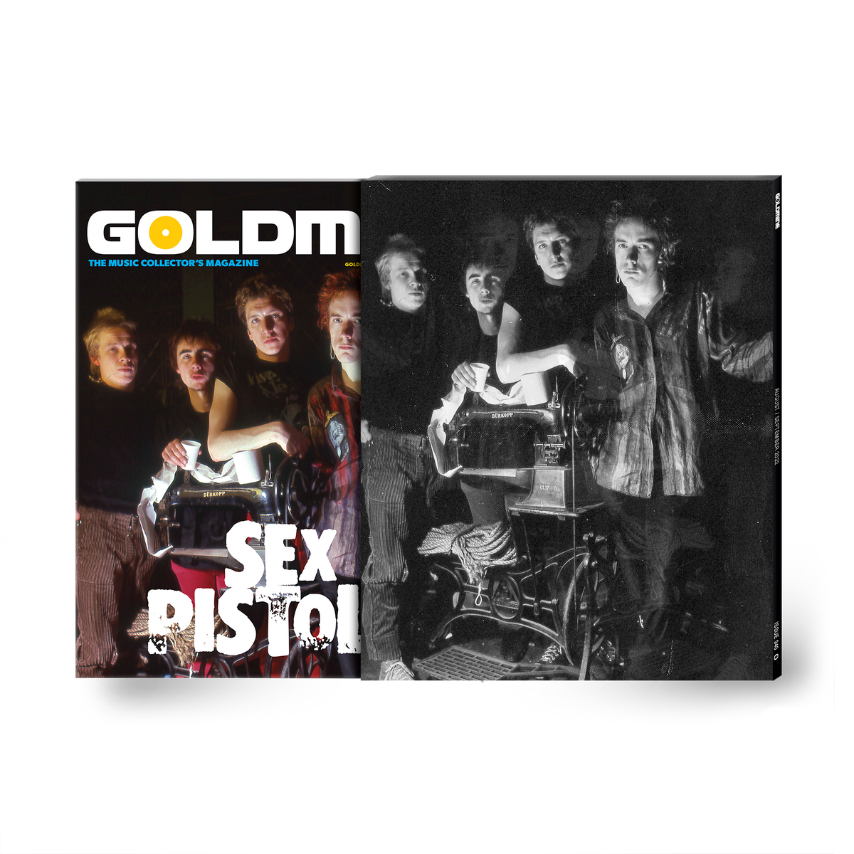 GOLDMINE MAGAZINE: AUG/SEPT 2022 ISSUE ALT COVER FEATURING SEX PISTOLS - HAND-NUMBERED SLIPCASE & PHOTO PRINTS