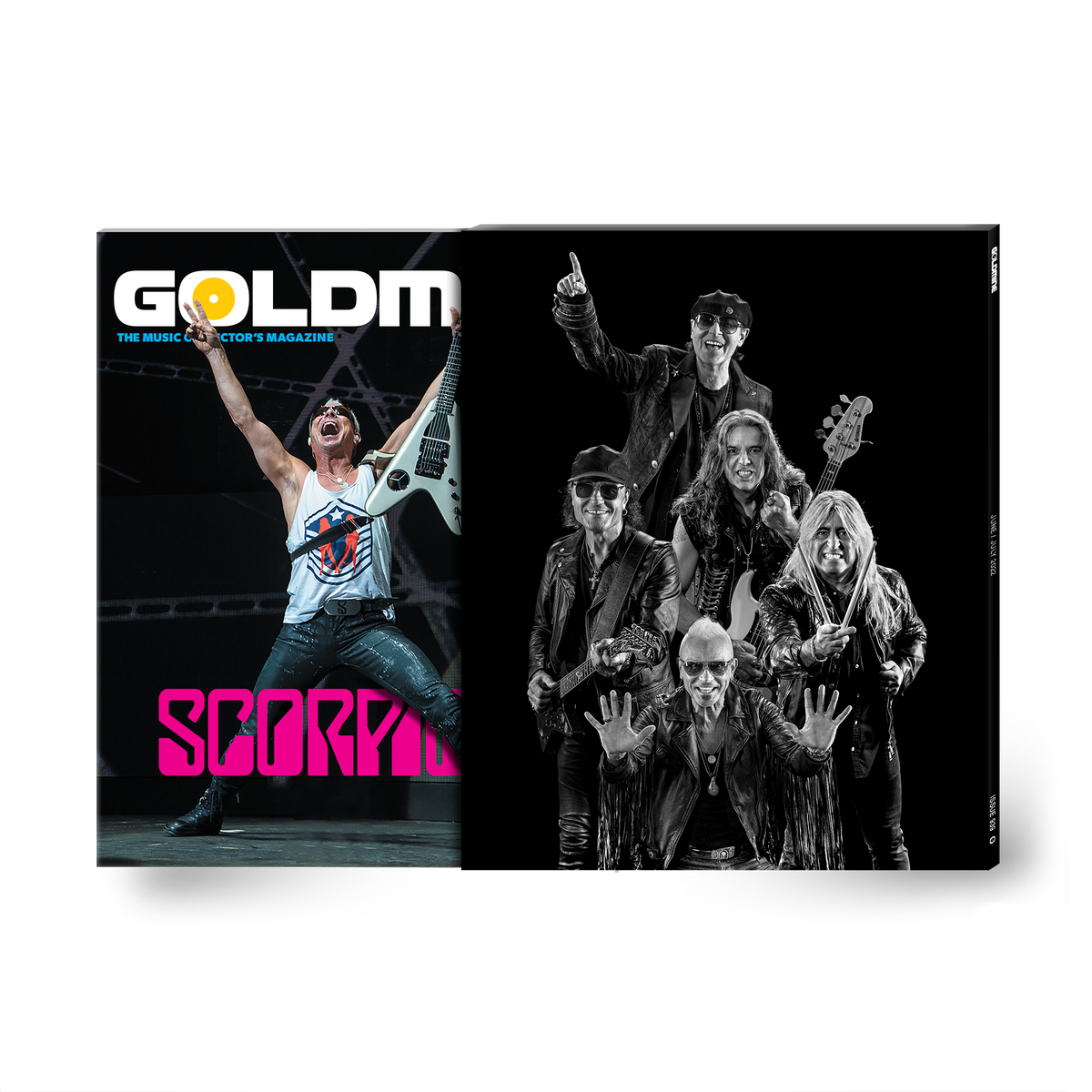 GOLDMINE MAGAZINE: JUNE/JULY 2022 ISSUE ALT COVER FEATURING SCORPIONS - HAND-NUMBERED SLIPCASE & PHOTO PRINT