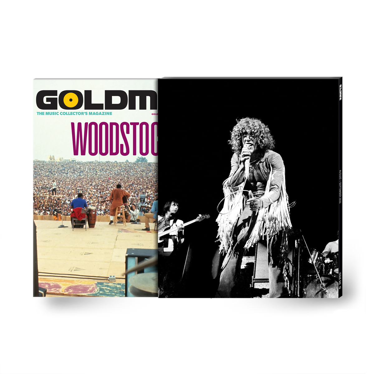 GOLDMINE MAGAZINE: AUG/SEPT 2022 ISSUE ALT COVER FEATURING WOODSTOCK ALT COVER HAND-NUMBERED SLIPCASE & PHOTO PRINTS BY HENRY DILTZ