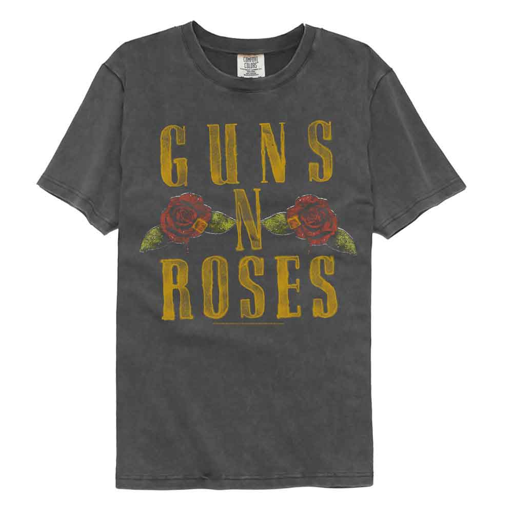 GUNS N' ROSES - GNR LOGO AND ROSES SHIRT
