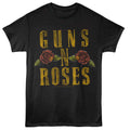 GUNS N' ROSES - GNR LOGO AND ROSES SHIRT