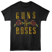 GUNS N' ROSES - GNR LOGO AND ROSES SHIRT