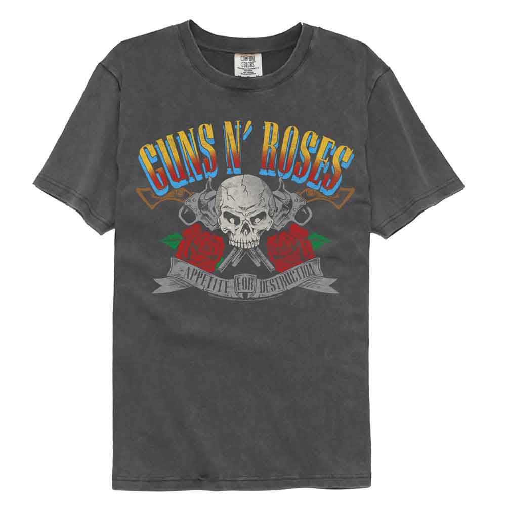GUNS N' ROSES - GNR AFD PISTOLS AND SKULL SHIRT