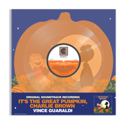 VINCE GUARALDI 'IT'S THE GREAT PUMPKIN, CHARLIE BROWN' LP - TRANSLUCENT ORANGE/PUMPKIN SHAPED