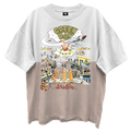 GREEN DAY DOOKIE ALBUM COVER WHITE/SAND DIP DYE WASH T-SHIRT/GIANT VINTAGE