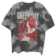 GREEN DAY AMERICAN IDIOT BLEACH WASH T-SHIRT/GIANT VINTAGE