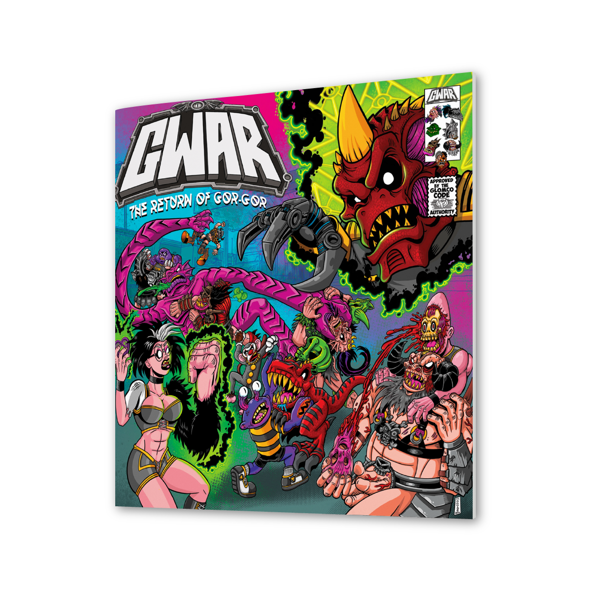 GWAR: 'THE RETURN OF GOR GOR' DELUXE COMIC BOOK + 'THE RETURN OF GOR GOR' LP - LTD. - EVERGREEN