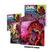 GWAR: 'THE RETURN OF GOR GOR' SIGNED PLATINUM EDITION COMIC BOOK + 'THE RETURN OF GOR GOR' LP - LTD. - FRUIT PUNCH