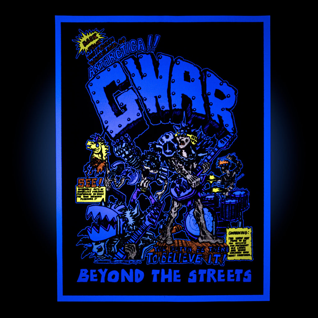 GWAR X BEYOND THE STREETS "GWAR FIRST SHOW" FLOCKED POSTER