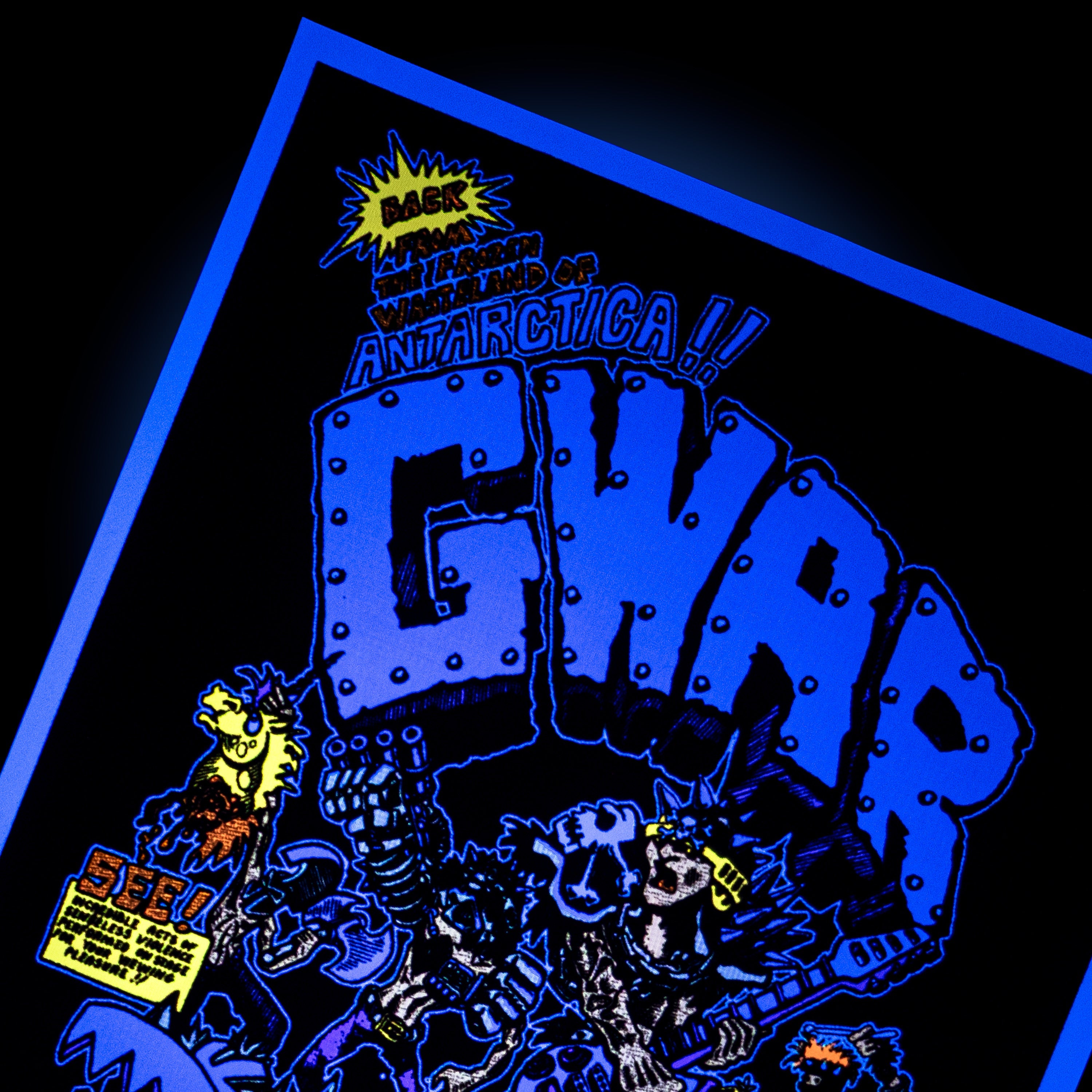 GWAR X BEYOND THE STREETS "GWAR FIRST SHOW" FLOCKED POSTER