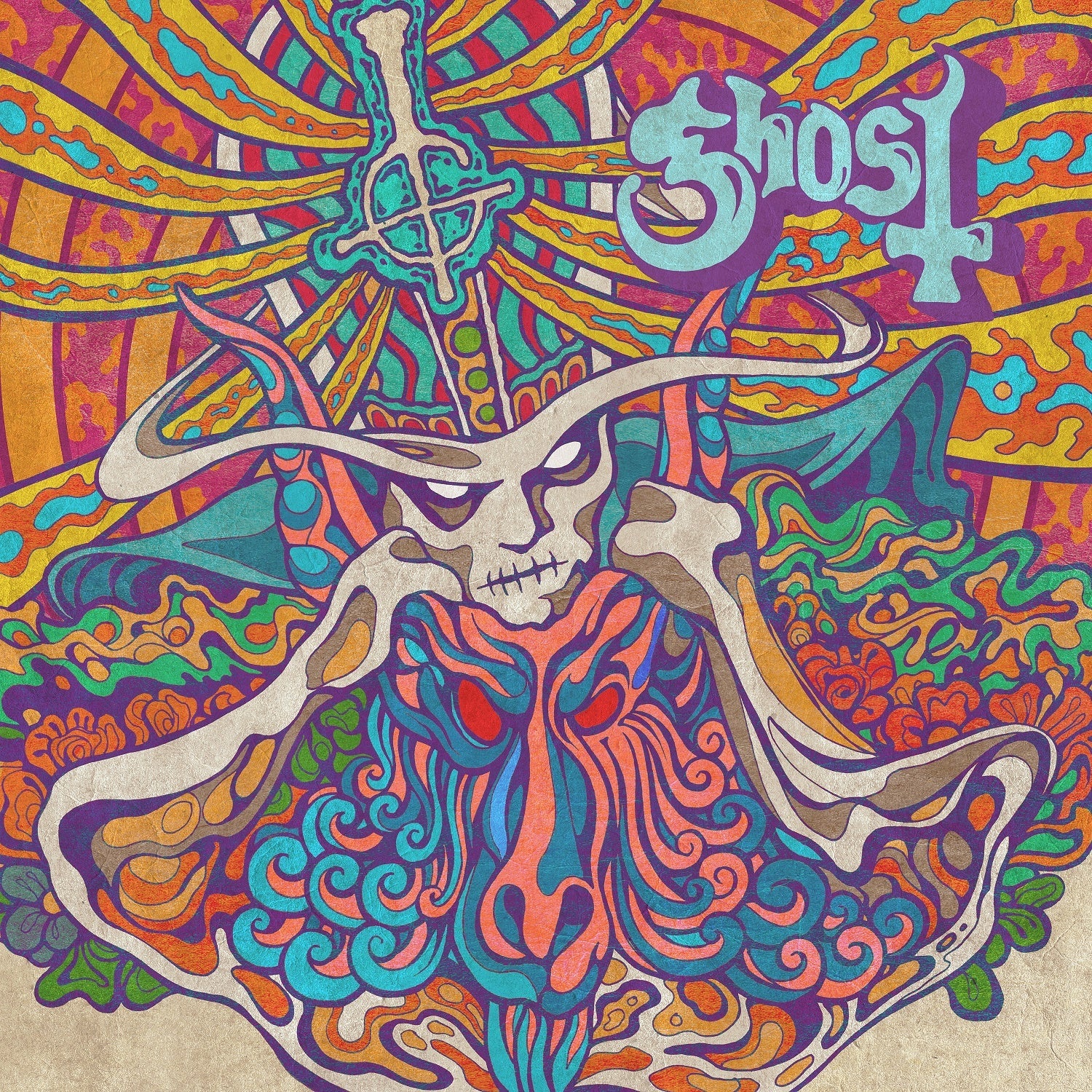 GHOST 'SEVEN INCHES OF SATANIC PANIC' 7" SINGLE - PURPLE