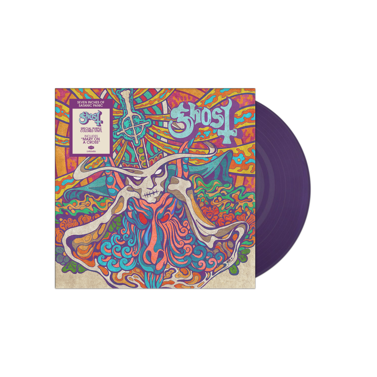 GHOST 'SEVEN INCHES OF SATANIC PANIC' 7" SINGLE - PURPLE