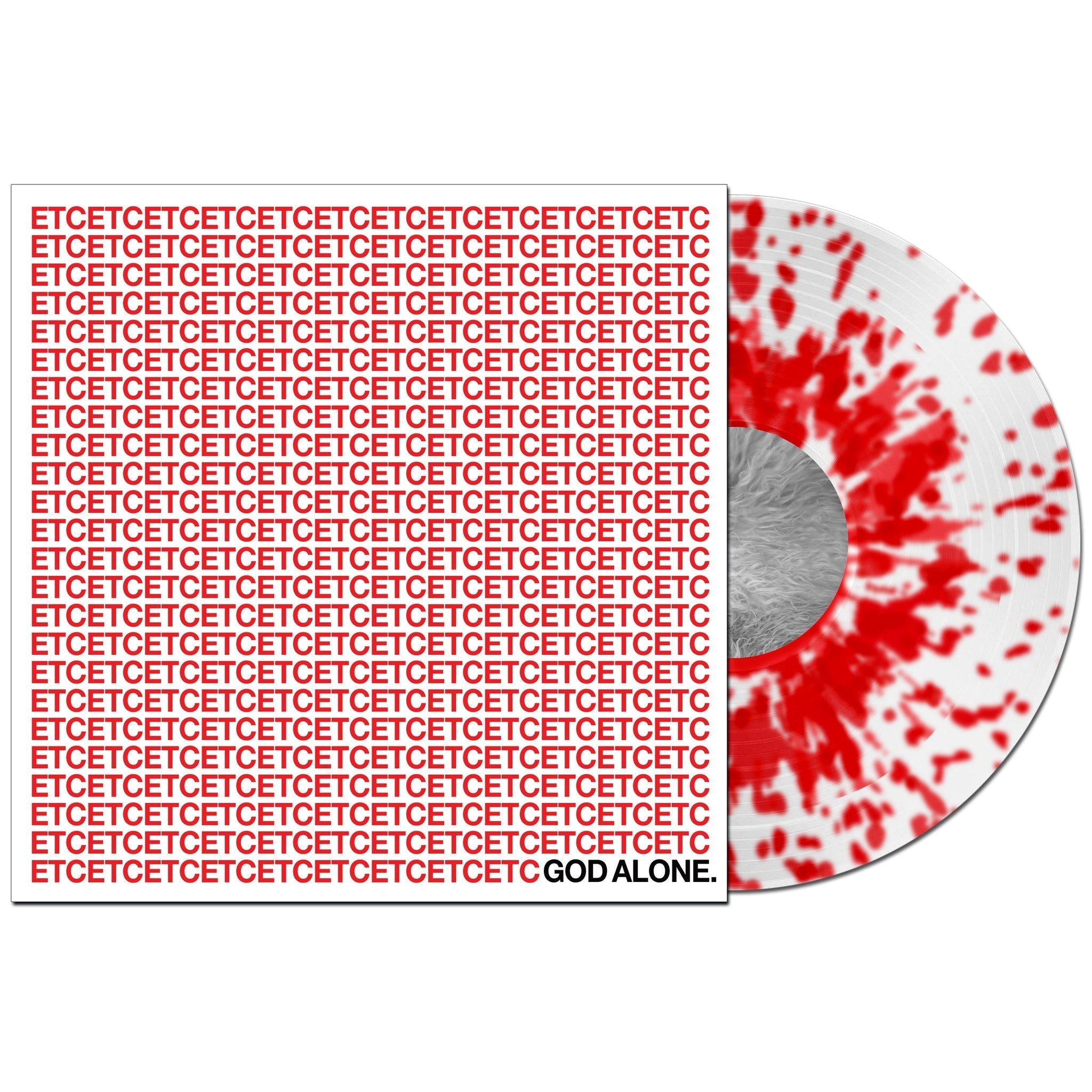 GOD ALONE 'ETC' LP - TRANSPARENT WHITE/RED/SPLATTER