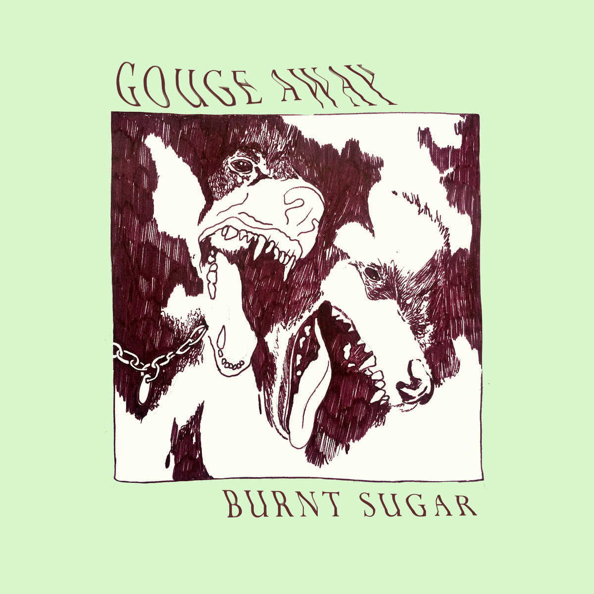 GOUGE AWAY 'BURNT SUGAR' LP - ELECTRIC BLUE/OXBLOOD