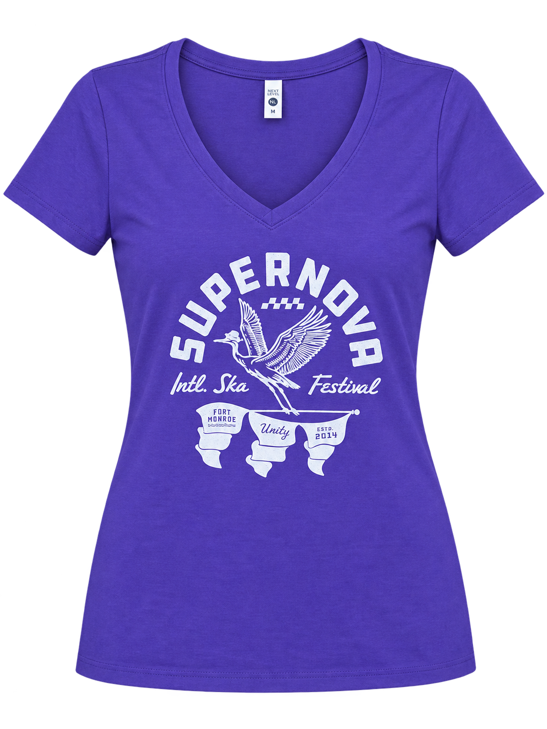 SUPERNOVA GREAT HERON - PURPLE RUSH WOMAN'S V NECK