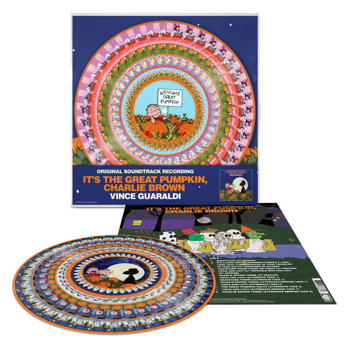 VINCE GUARALDI 'IT'S THE GREAT PUMPKIN, CHARLIE BROWN' LP - 45 RPM - Zoetrope