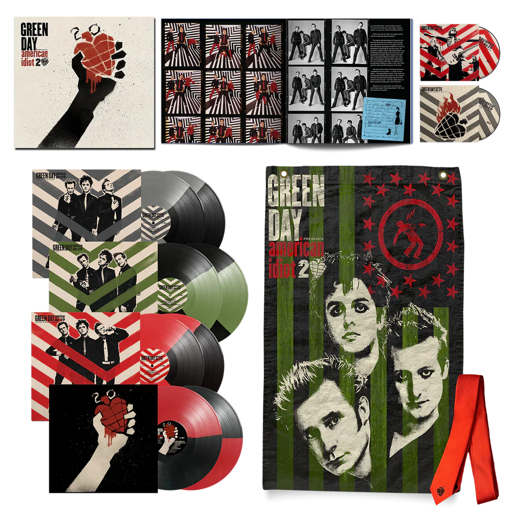 GREEN DAY 'AMERICAN IDIOT' 8LP + 2 BLU-RAY - 20TH ANNIVERSARY DELUXE EDITION BOX SET