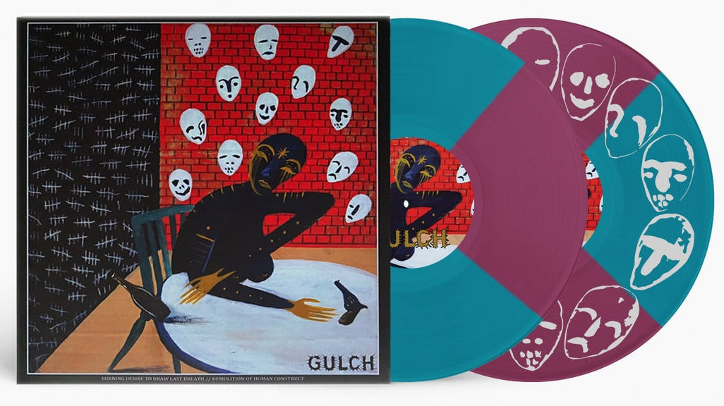 GULCH 'BURNING DESIRE TO DRAW LAST BREATH / DEMO 12" 2LP - PURPLE/SEA BLUE