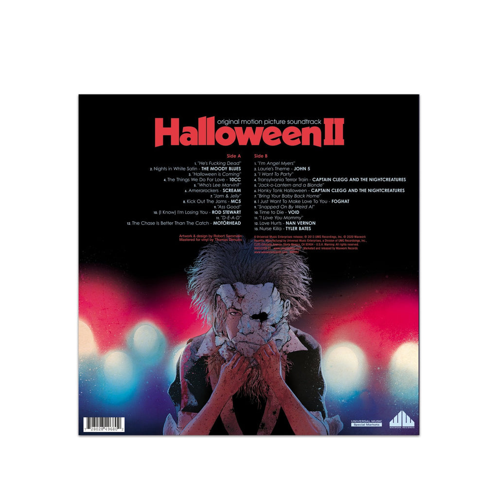 HALLOWEEN II SOUNDTRACK LP (Pumpkin Orange, Candy Apple Red, Magenta Swirl Vinyl, Featuring Rob Zombie, The Moody Blues, MotÃ¶rhead, and more)