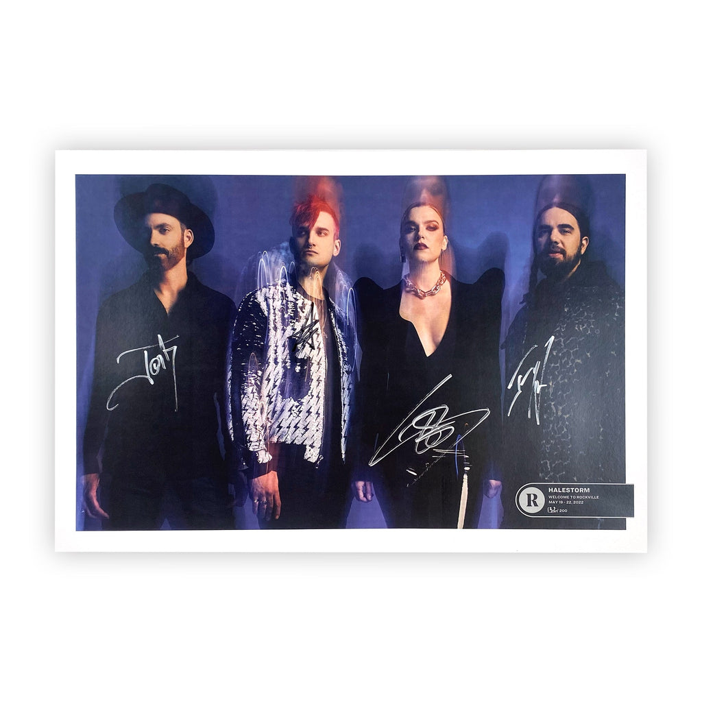 HALESTORM x REVOLVER x WELCOME TO ROCKVILLE 2022 LIMITED EDITION NUMBERED POSTER
