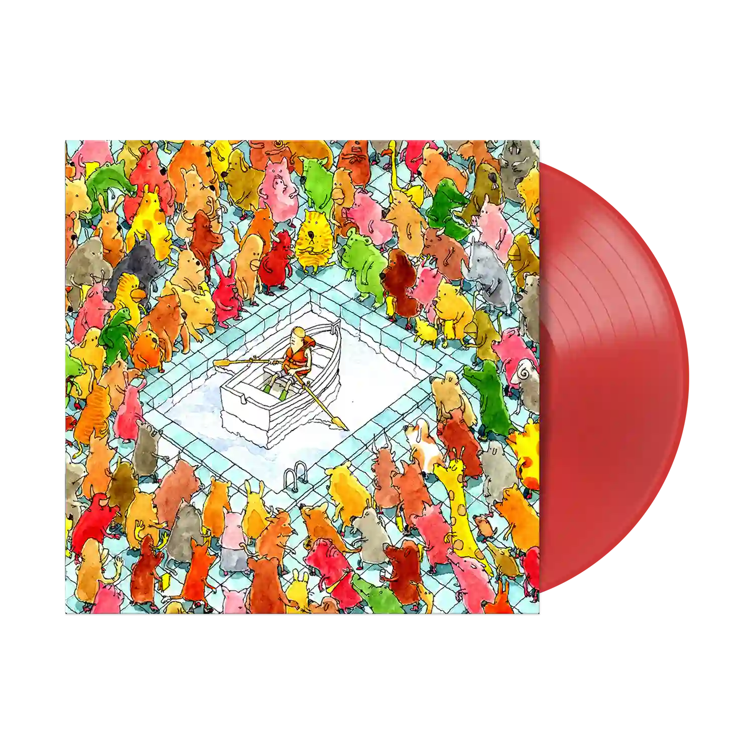 DANCE GAVIN DANCE 'HAPPINESS' LP - LTD. 500 - NEON ORANGE