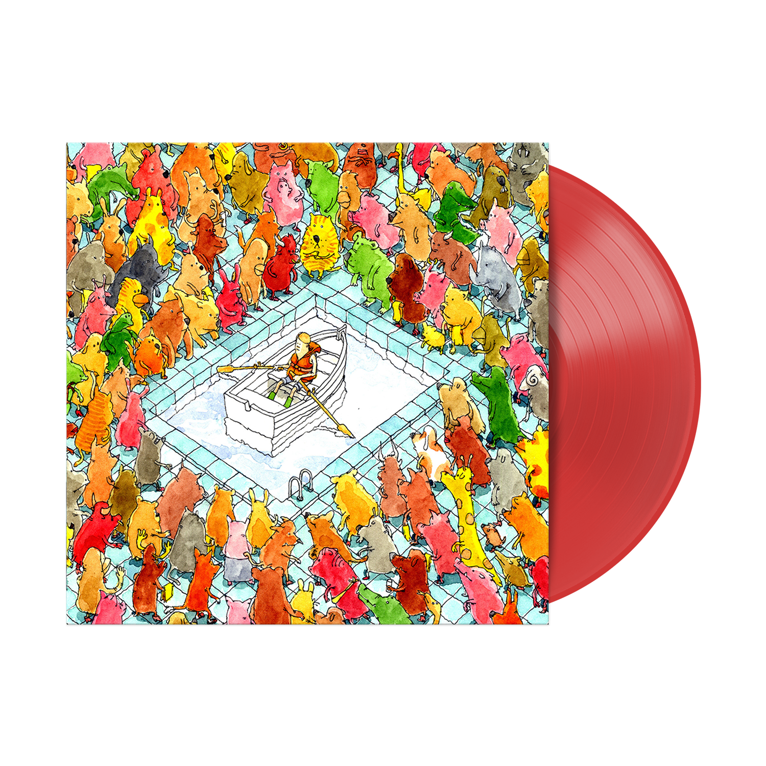 DANCE GAVIN DANCE 'HAPPINESS' LP - LTD. 500 - NEON ORANGE
