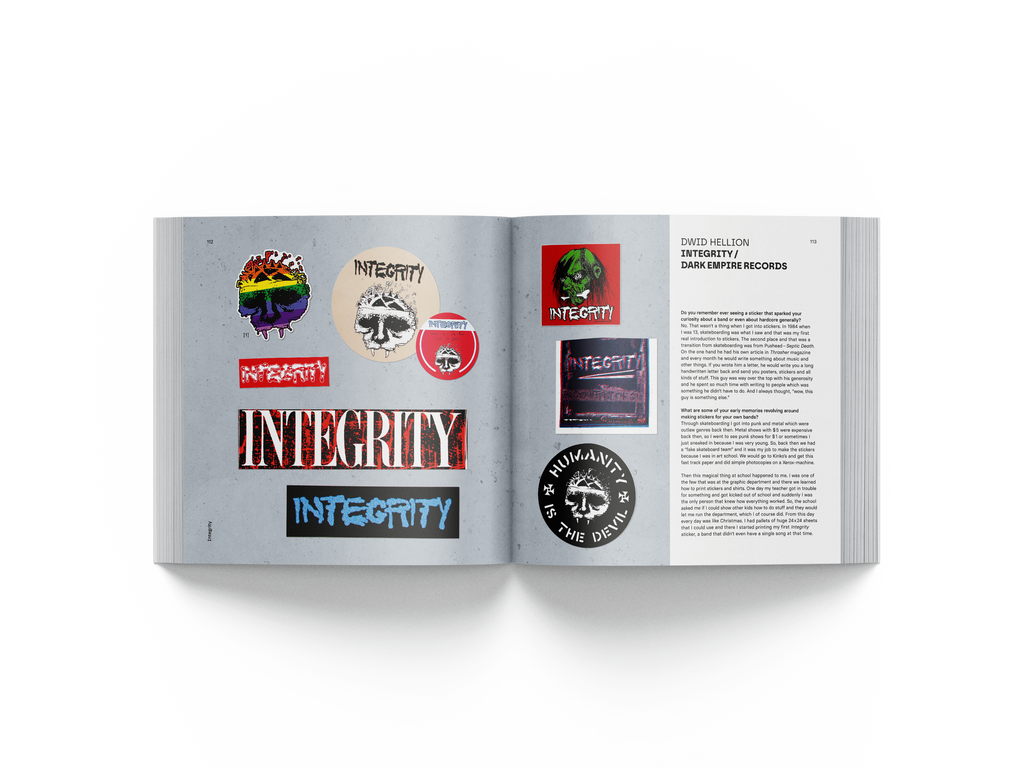 FREE STICKERS WITH EVERY ORDER: A HISTORY OF HARDCORE STICKERS BOOK