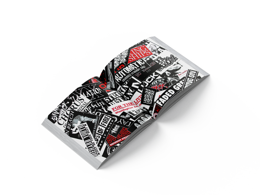 FREE STICKERS WITH EVERY ORDER: A HISTORY OF HARDCORE STICKERS BOOK