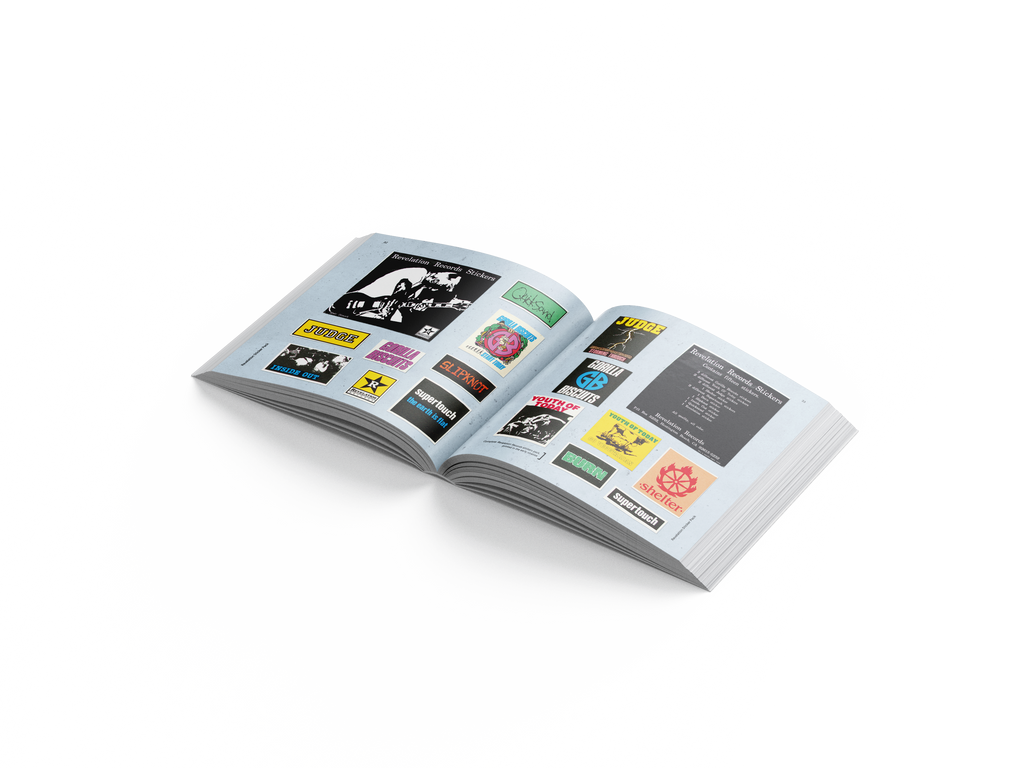FREE STICKERS WITH EVERY ORDER: A HISTORY OF HARDCORE STICKERS BOOK