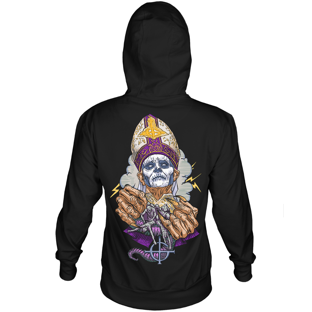 GHOST PRAYER HANDS BLK HDY F/B