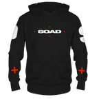 SYSTEM OF A DOWN OVERSIZED LOGO FRT/BACKLEEVE BLACK HOODIE