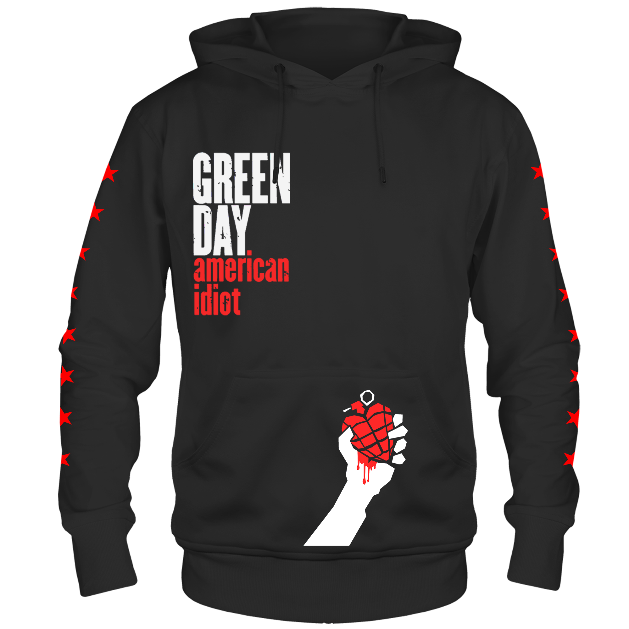 GREEN DAY AMER IDIOT BLK HDY F/S