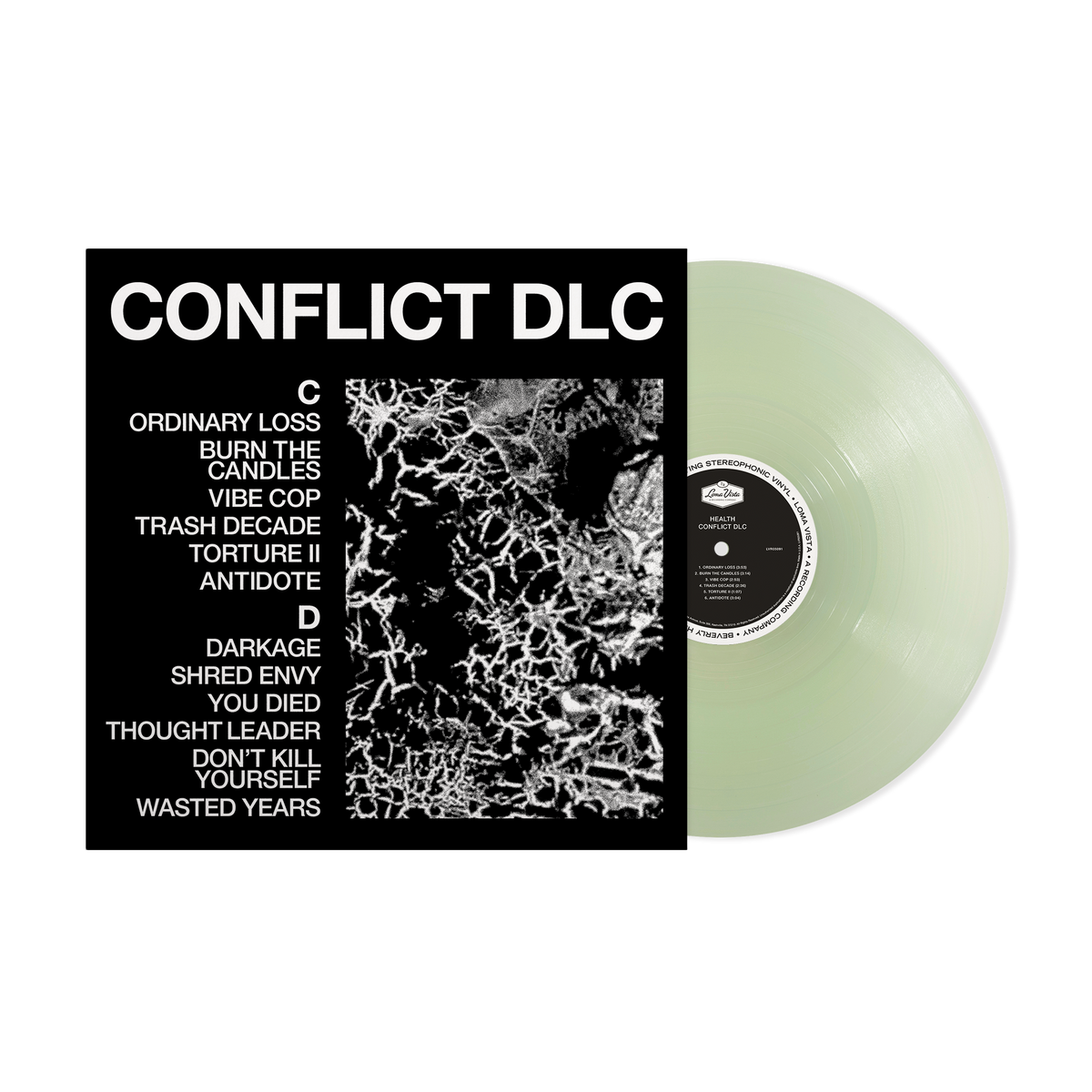 HEALTH 'CONFLICT DLC' LP - EXCLUSIVE - LTD. 400 - COKE BOTTLE CLEAR