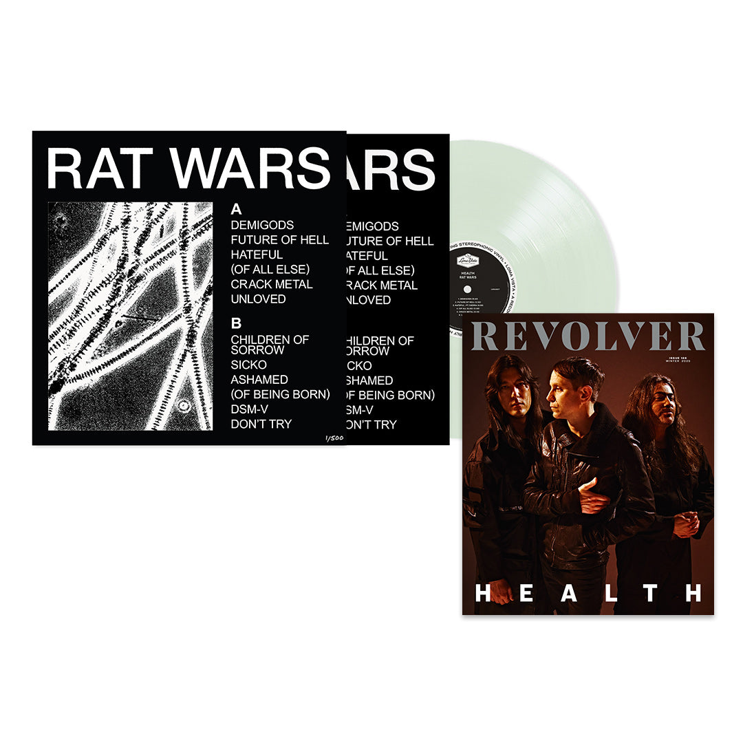HEALTH X REVOLVER BUNDLE – 2023 WINTER ISSUE W/ 'RAT WARS' LP - LTD. - COKE BOTTLE CLEAR