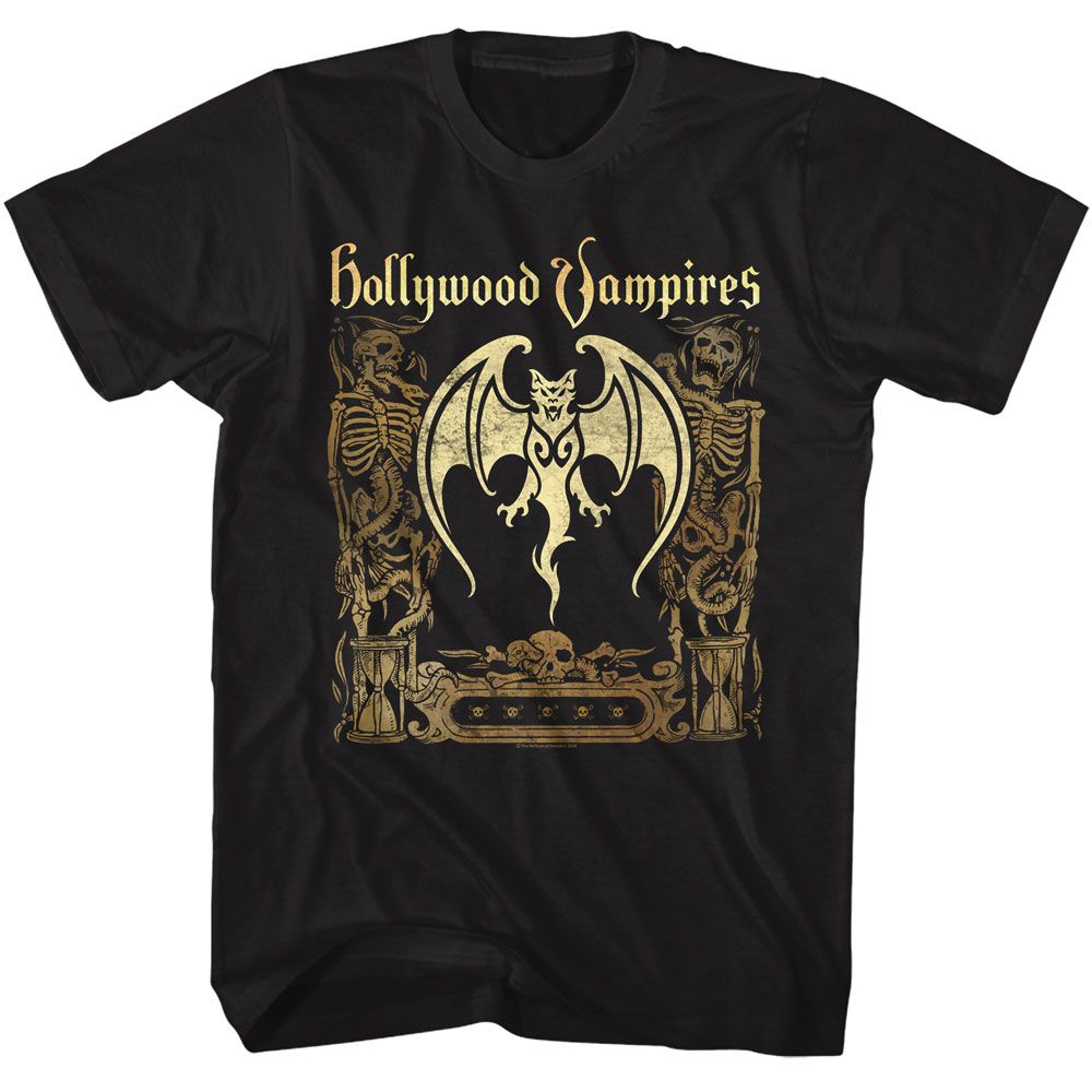 HOLLYWOOD VAMPIRES - HV BAT AND SKELETONS SHIRT
