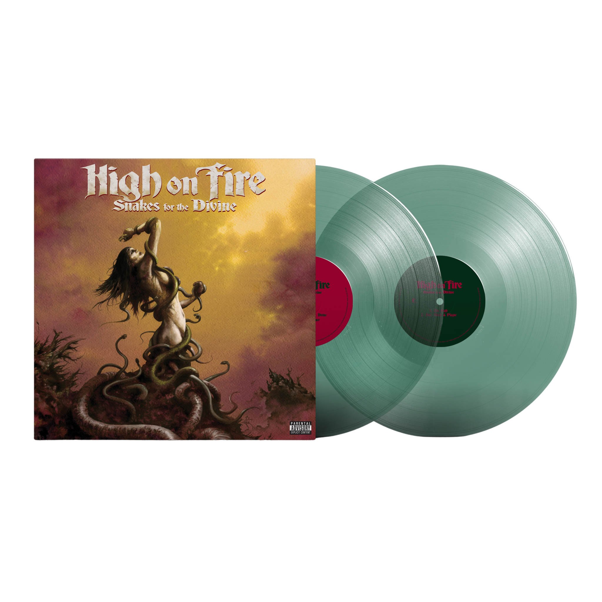 HIGH ON FIRE 'SNAKES FOR THE DIVINE' 2LP - COKE BOTTLE CLEAR