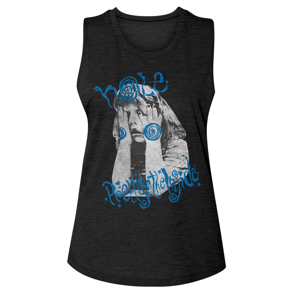HOLE - GIRL COVERING FACE LADIES SHIRT